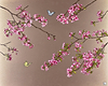 Cherry Blossom and Butterflies