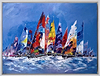 Sailing With Friends II (Framed)