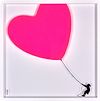 Balloon Heart- Pink