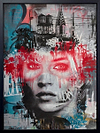 NYC State of Mind (Coral Red) (Framed)