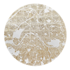Mappa Mundi Paris (White On Gold)
