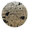 Mappa Mundi Paris (Black On Gold)