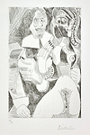 Homme rembranesque à la Pipe et Courtisane, from Séries 347