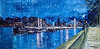Albert Bridge , Chelsea Embankment , London