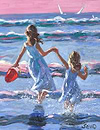 Frolicking in the Surf