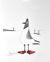 Seagull and Lighthouse (sketch)