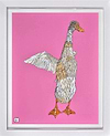 Runner Duck on Pink (Framed)