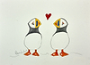 Puffin Love Sketch