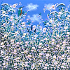Kingfisher and Florals VI