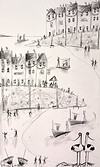 Relaxing at the Harbour IV (sketch)