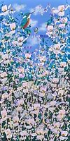 Kingfisher and Wildflowers III