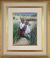 Playing in the Dunes (Framed)