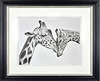 Giraffe Love (Framed)