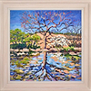Orange and Blue Tree Reflection