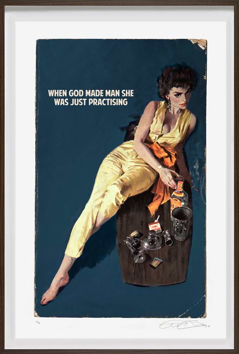 Medium (20x30) / Dark Blue / Giclee Print