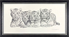 Four White Tiger Cubs (Framed)