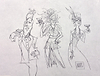 We Love To Drink Study Sketch