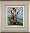 Geisha With White Flowers II (Framed)