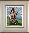 Geisha With White Flowers II (Framed)