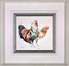 Stepping Out Together - Chicken Couple (Framed)