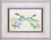Colourful Lovers- Hares (Framed)