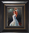 Blanco y Lunares (close-up) (Framed)
