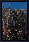 Chrysler At Night, New York (Framed)