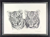 Tiger Cubs Sketch (Framed)