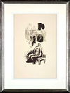 Woman Seated on Fireside Stool, 1973 (Framed)