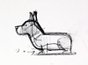 Garden Party Corgi Study