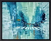 New York Fading Blue VI (Framed)