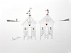 Seagull on a Beach Hut (sketch)