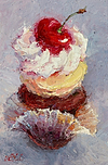 Cupcake Portrait: Cherry III