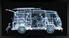 VW Camper Family (Framed)