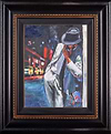 Boulevard With Red Sign (Framed)