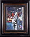 Boulevard With Red Sign (Framed)