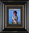 Geisha with Blue Sky (Framed)