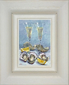 Champagne and Oysters II (Framed)