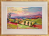 View from the Top of Oatley Hill to Hook Norton (Framed)