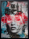 NYC State of Mind (Coral Red) (Framed)