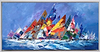 Calm Sea Sailing VI (Framed)