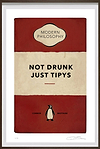 Not Drunk Just Tipys (Red) (Framed)