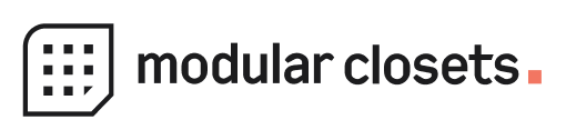 Modular Closets black and orange header logo