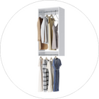 White Vista Double Hanging module
