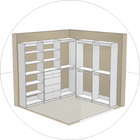 3D rendering of closet through 3D design tool