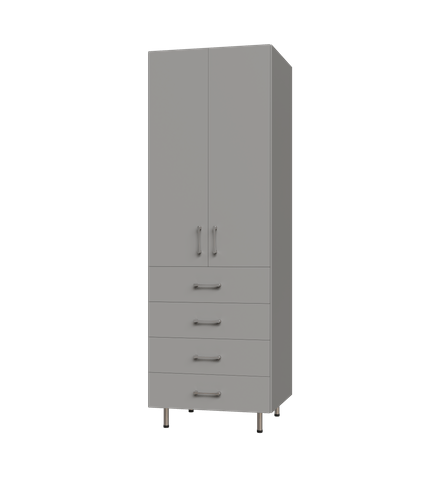 Upper Door, 4 Drawer Garage Tall Shelf Tower