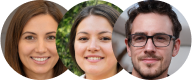 Headshots of 3 of Modular Closets' professional designers