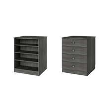 Grey slab drawers adjustable shelves