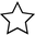Black outline of a star