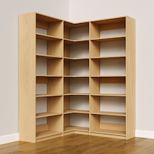 Natural Oak closet organizer, 59.25 inch, convenient storage system